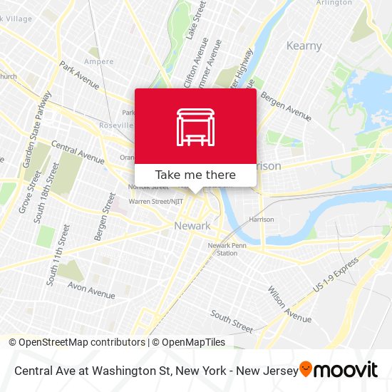 Mapa de Central Ave at Washington St