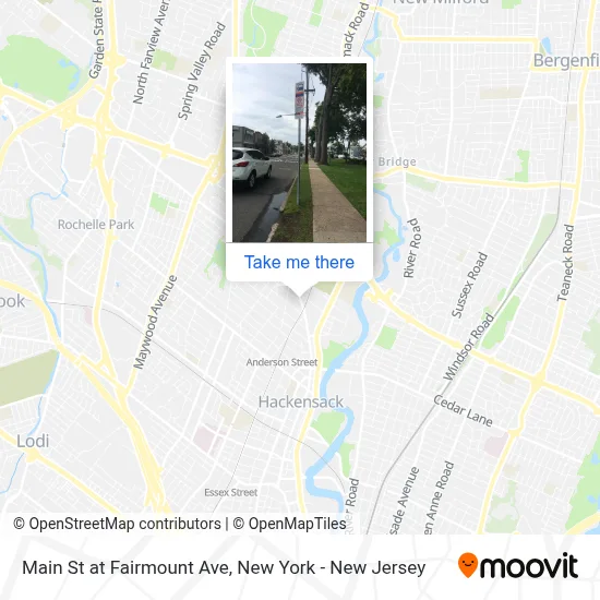 Main St at Fairmount Ave map