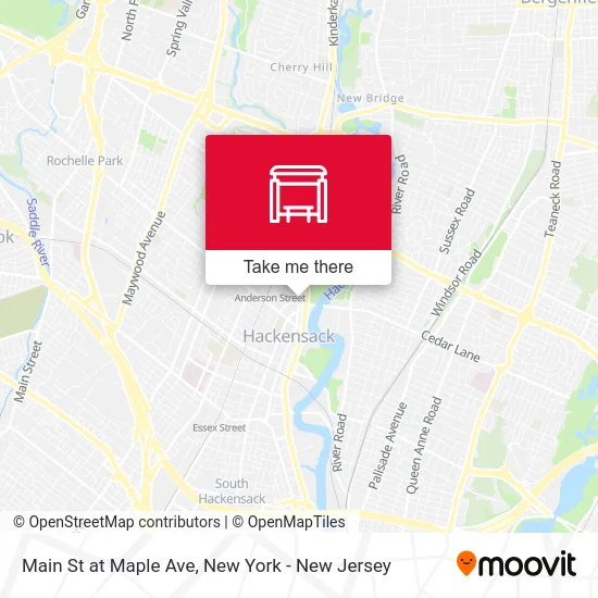 Main St at Maple Ave map