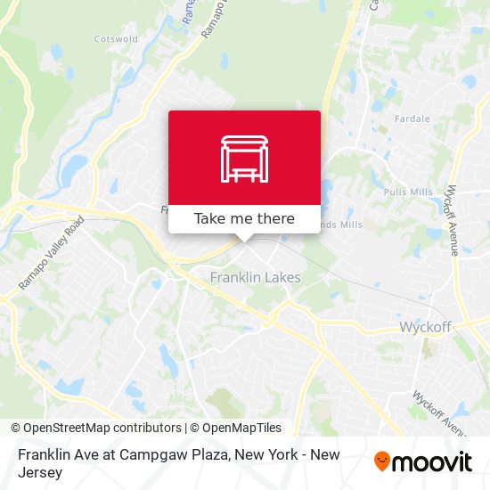 Franklin Ave at Campgaw Plaza map