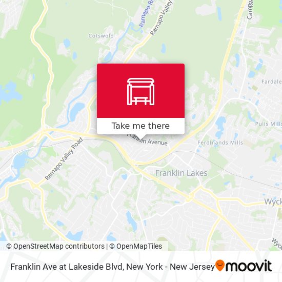 Mapa de Franklin Ave at Lakeside Blvd