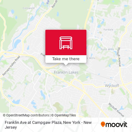 Franklin Ave at Campgaw Plaza map