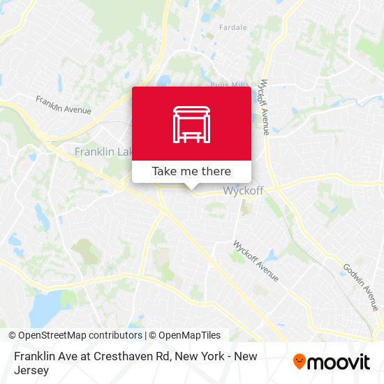 Franklin Ave at Cresthaven Rd map