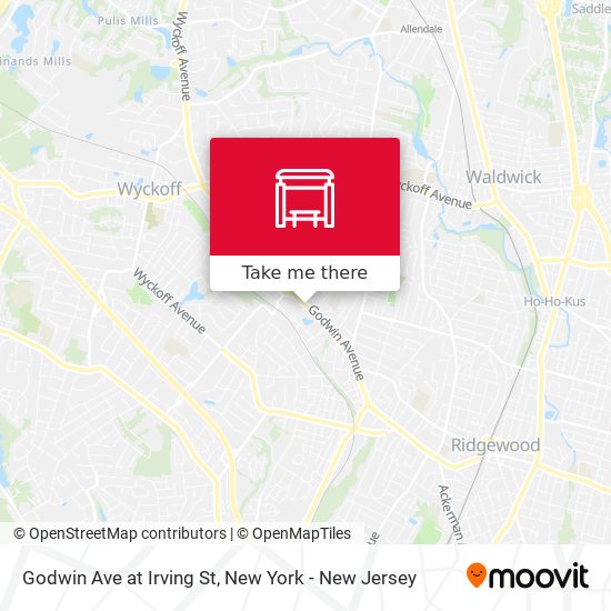 Mapa de Godwin Ave at Irving St