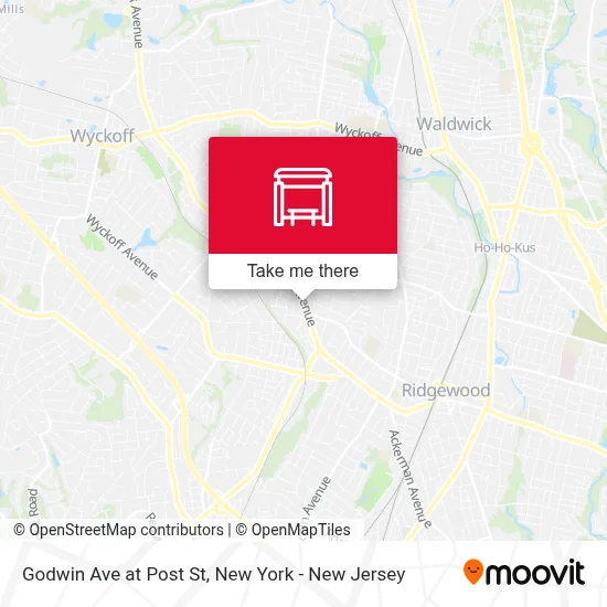 Godwin Ave at Post St map