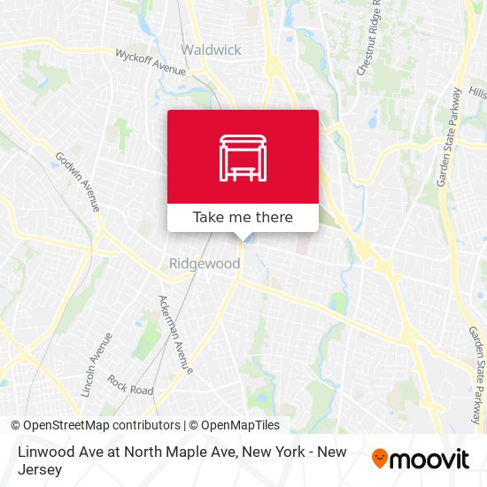Linwood Ave at North Maple Ave map
