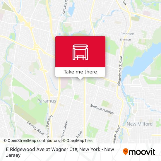 E Ridgewood Ave at Wagner Ct# map