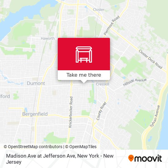 Madison Ave at Jefferson Ave map