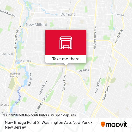 Mapa de New Bridge Rd at S. Washington Ave