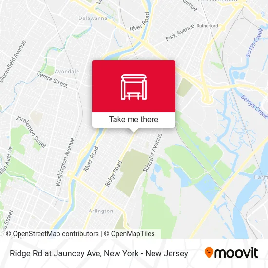 Ridge Rd at Jauncey Ave map