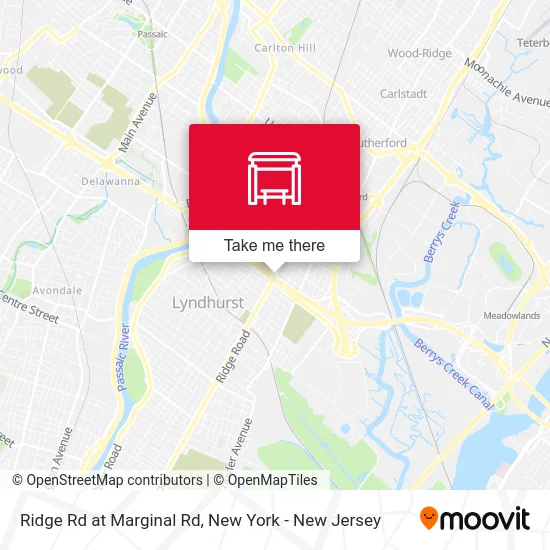 Ridge Rd at Marginal Rd map