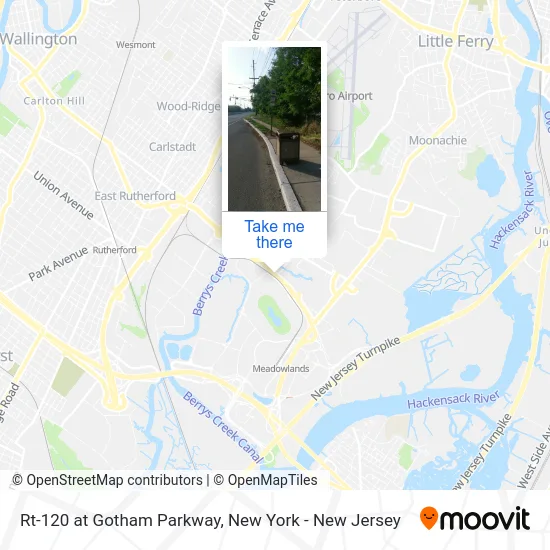 Rt-120 at Gotham Parkway map