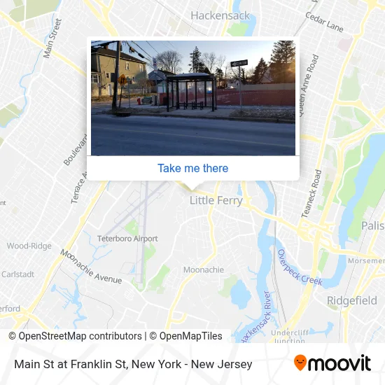 Main St at Franklin St map