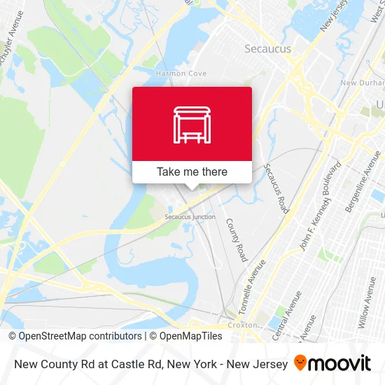 New County Rd at Castle Rd map