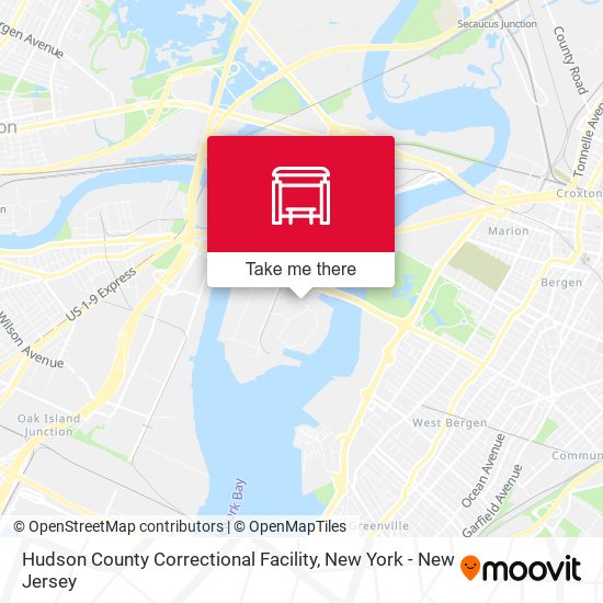 Hudson County Correctional Facility map