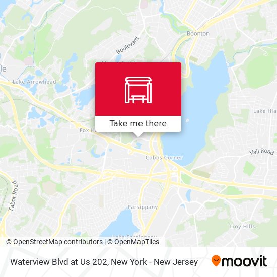 Mapa de Waterview Blvd at Us 202