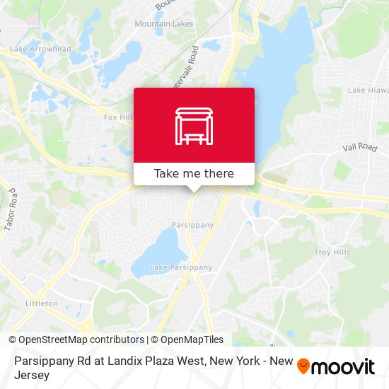 Parsippany Rd at Landix Plaza West map