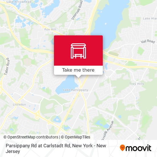 Mapa de Parsippany Rd at Carlstadt Rd