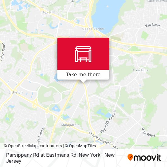 Mapa de Parsippany Rd at Eastmans Rd