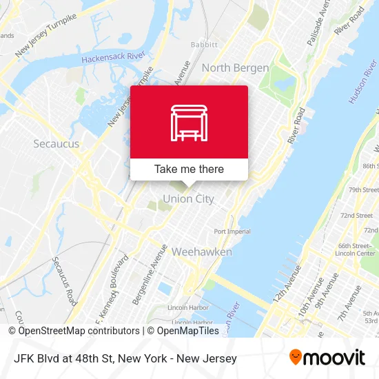 JFK Blvd at 48th St map