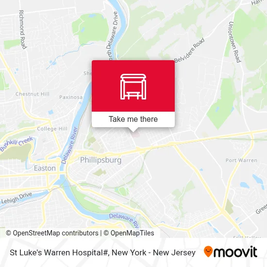 St Luke's Warren Hospital# map
