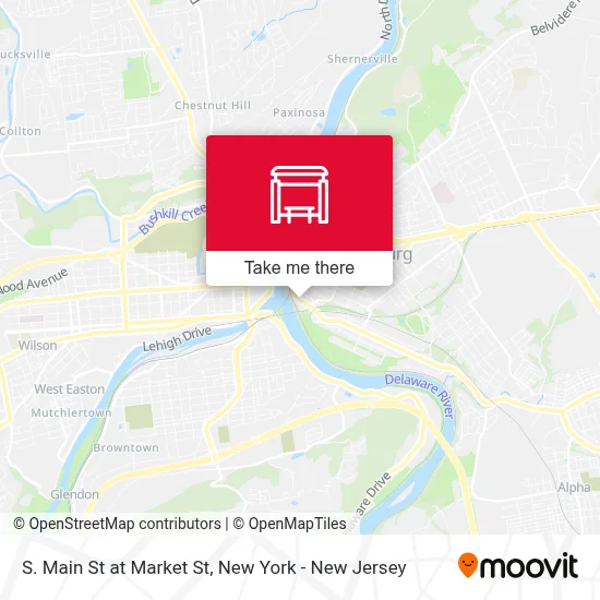 S. Main St at Market St map