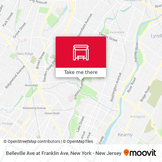 Mapa de Belleville Ave at Franklin Ave