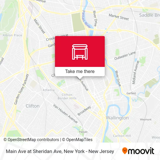 Main Ave at Sheridan Ave map