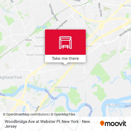 Woodbridge Ave at Webster Pl map