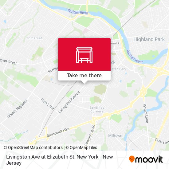 Livingston Ave at Elizabeth St map