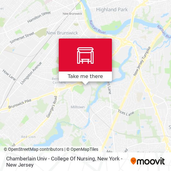 Mapa de Chamberlain Univ - College Of Nursing
