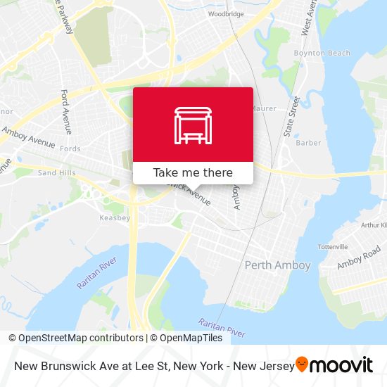 Mapa de New Brunswick Ave at Lee St