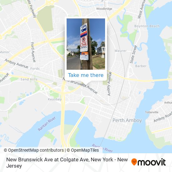 New Brunswick Ave at Colgate Ave map