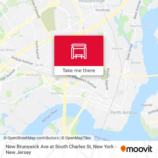 Mapa de New Brunswick Ave at South Charles St