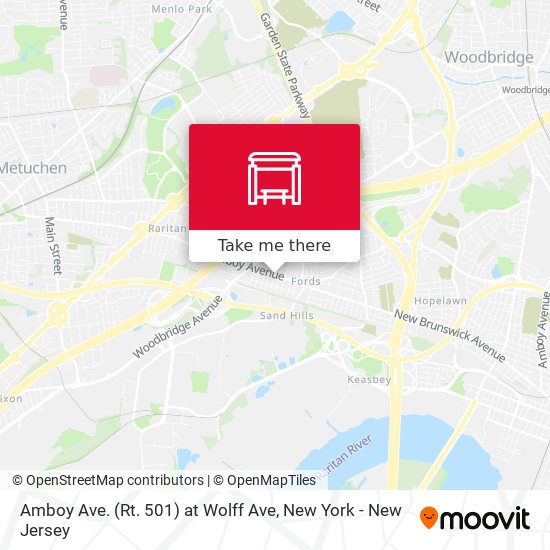 Amboy Ave. (Rt. 501) at Wolff Ave map