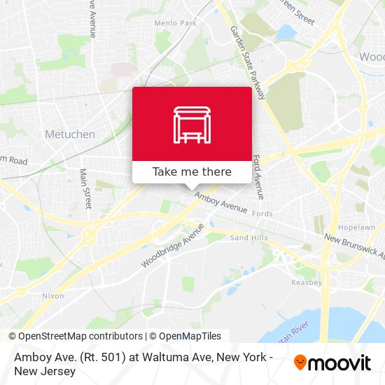 Amboy Ave. (Rt. 501) at Waltuma Ave map