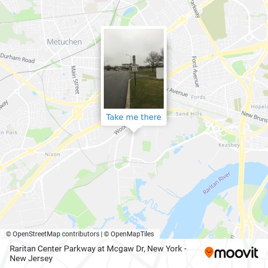 Mapa de Raritan Center Parkway at Mcgaw Dr
