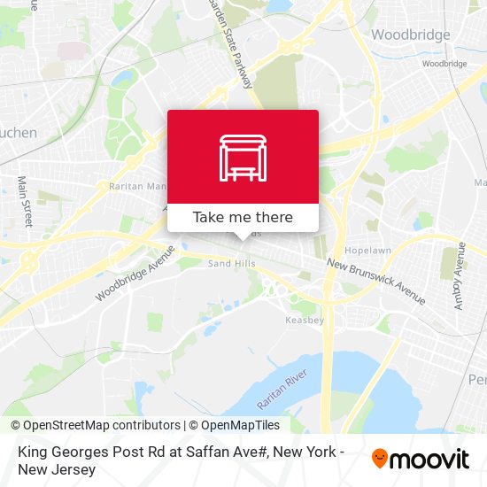 Mapa de King Georges Post Rd at Saffan Ave#