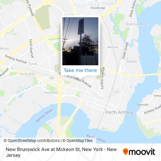 New Brunswick Ave at Mckeon St map