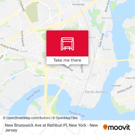 Mapa de New Brunswick Ave at Rathbun Pl