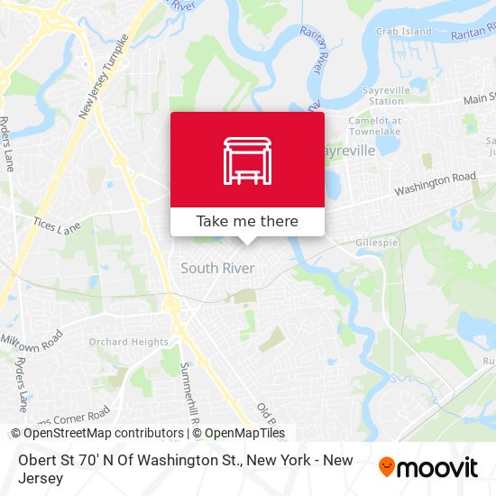 Obert St 70' N Of Washington St. map