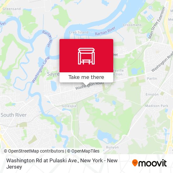 Washington Rd at Pulaski Ave. map