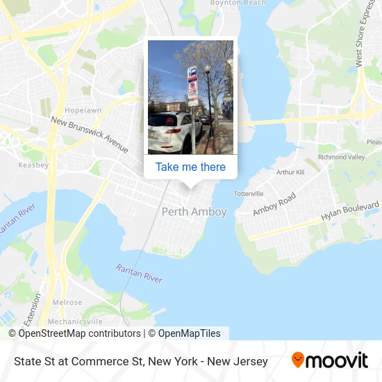 State St at Commerce St map