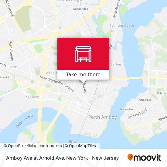 Mapa de Amboy Ave at Arnold Ave