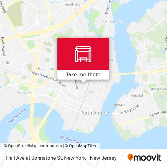 Hall Ave at Johnstone St map