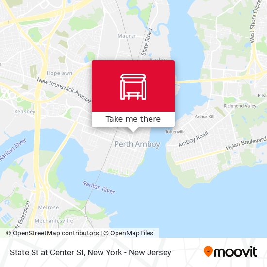 Mapa de State St at Center St