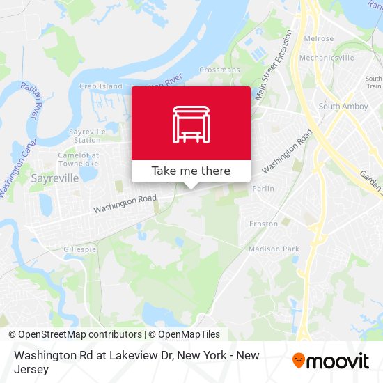 Washington Rd at Lakeview Dr map