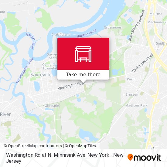 Washington Rd at N. Minnisink Ave map