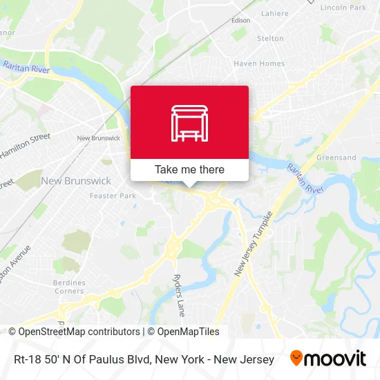 Rt-18 50' N Of Paulus Blvd map