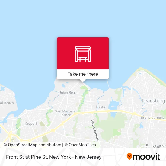 Front St at Pine St map